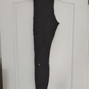 Lululemon Speed Up leggings with pockets, charcoal, size 8